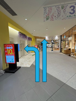 カメイドクロック館内の経路